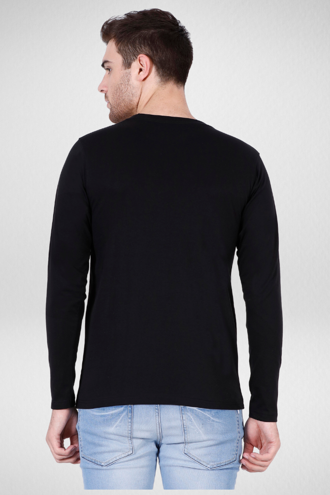 Black And Navy Blue Full Sleeve T-Shirts Combo For Men - WowWaves - 4