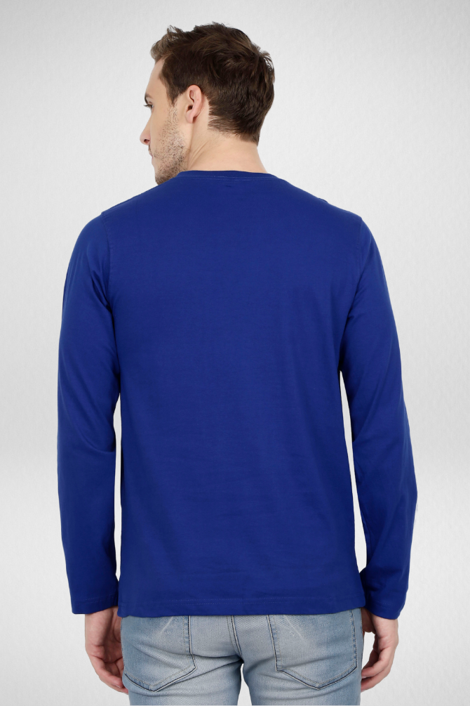 Royal Blue And Maroon Full Sleeve T-Shirts Combo For Men - WowWaves - 4