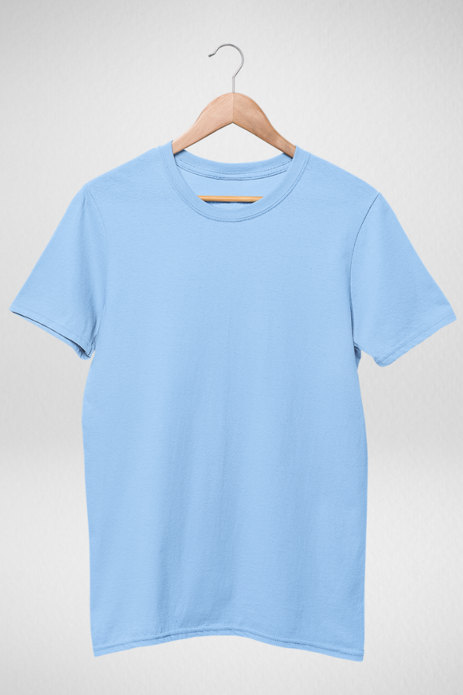 Light Blue T-Shirt For Women - WowWaves - 1