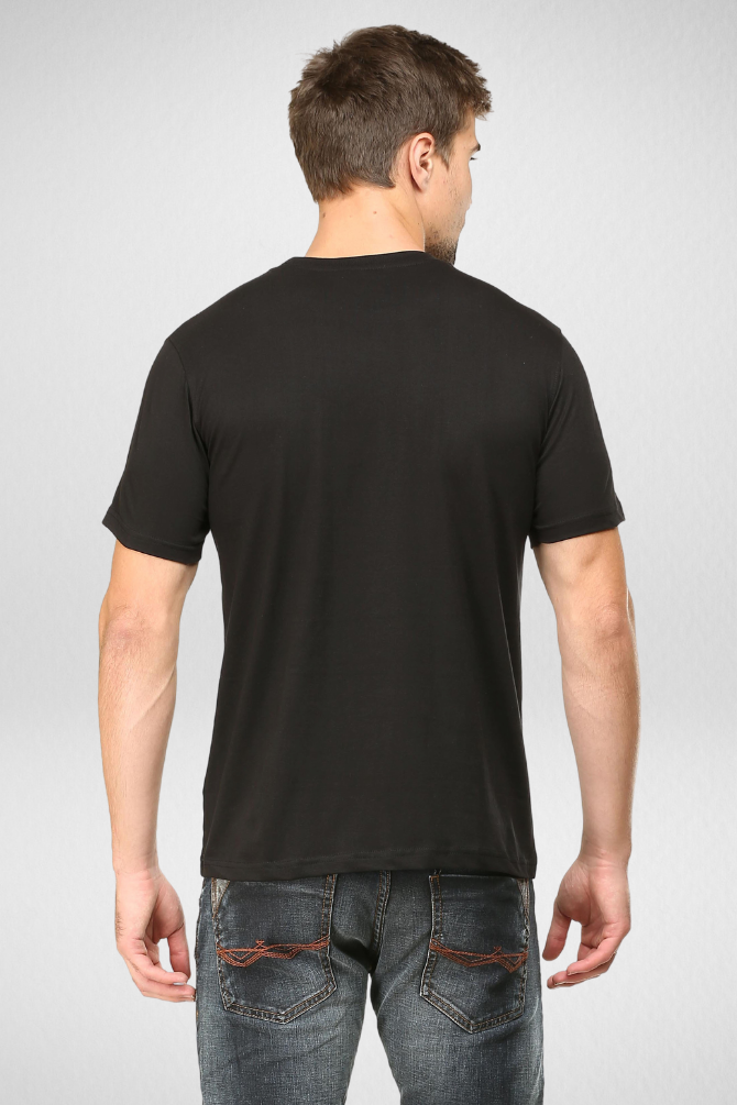 Black And Grey Melange Plain T-Shirts Combo For Men - WowWaves - 4