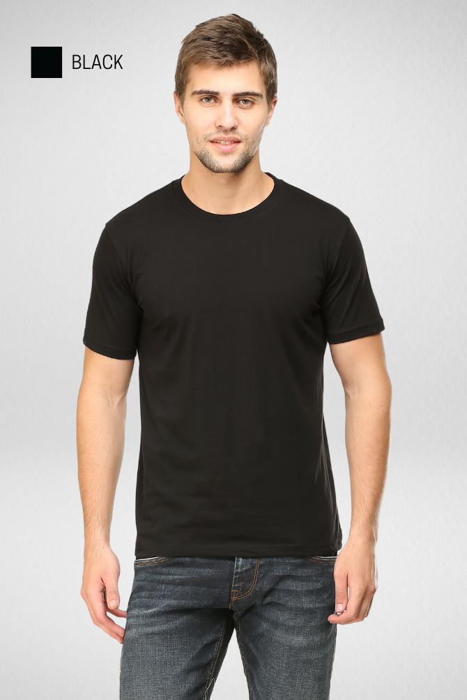 Black And White Plain T-Shirts Combo For Men - WowWaves - 3