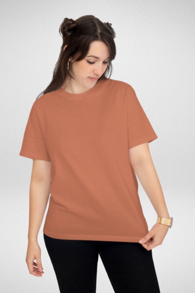 Coral T-Shirt For Women - WowWaves - 2