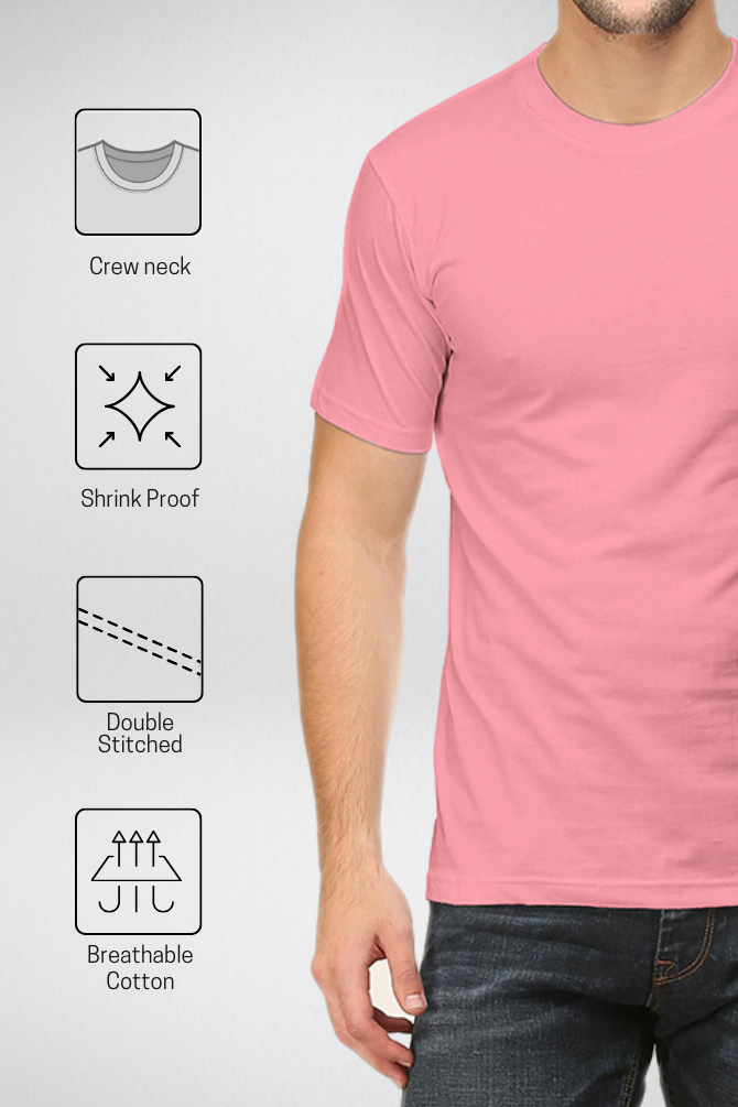 Flamingo Pink T-Shirt For Men - WowWaves - 4