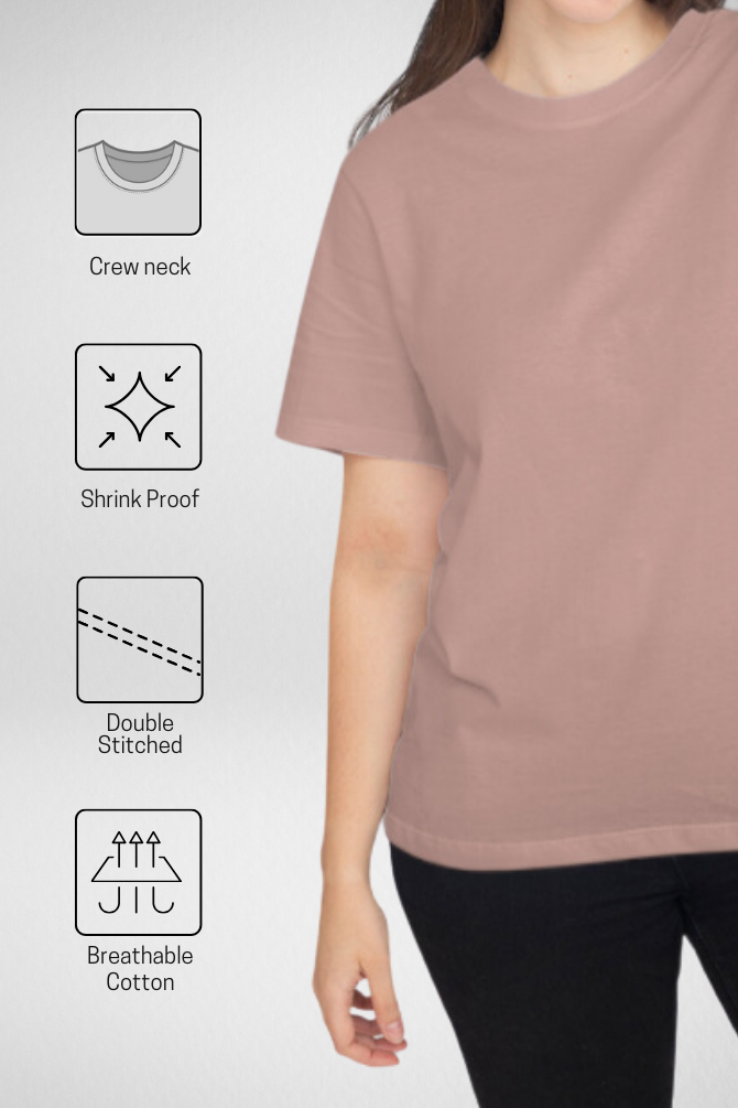Solid Mushroom T-Shirt For Women - WowWaves - 5