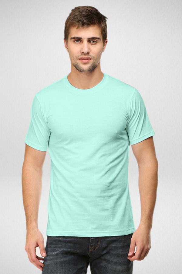 Mint Green T-Shirt For Men - WowWaves