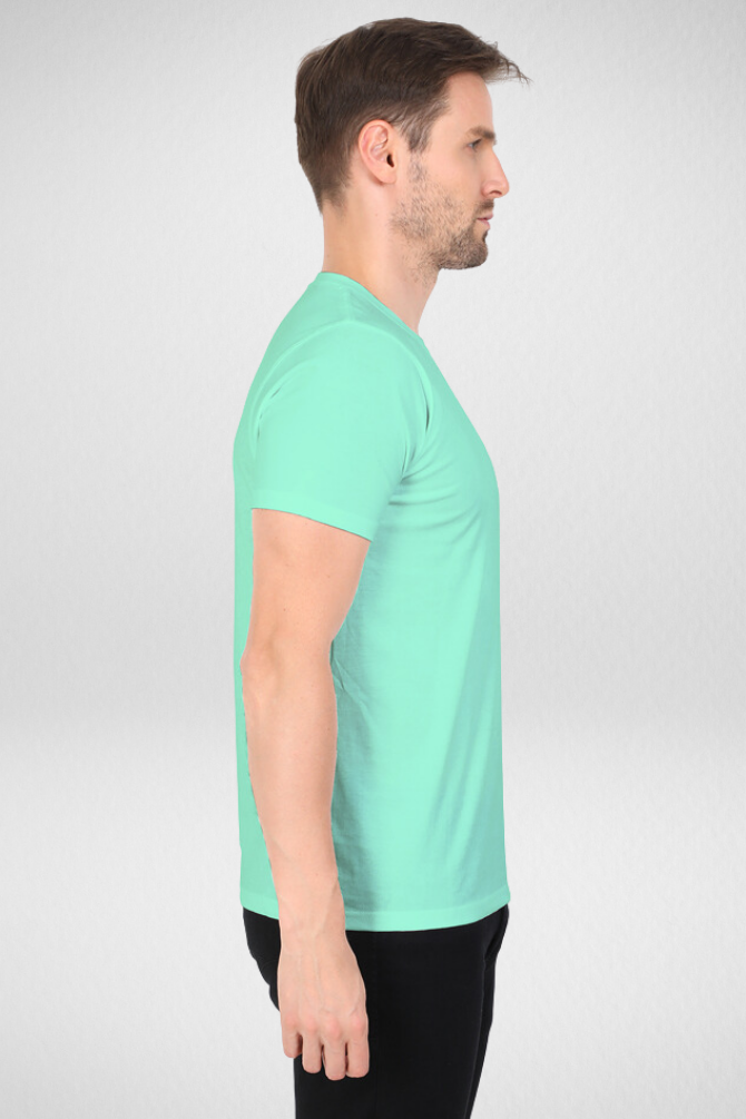 Mint Green T-Shirt For Men - WowWaves - 1