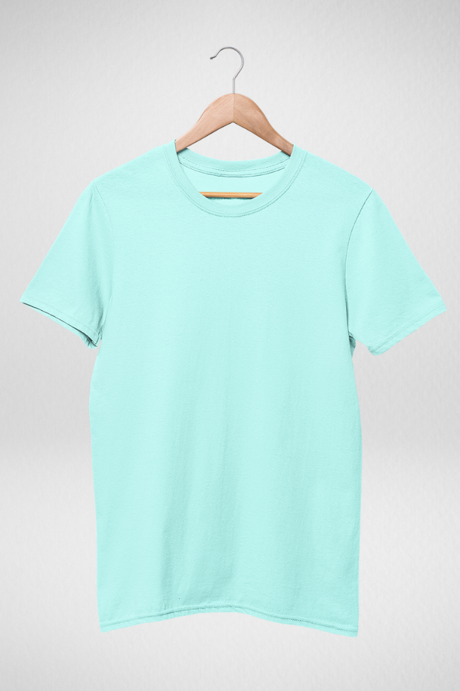 Mint Green T-Shirt For Women - WowWaves - 1