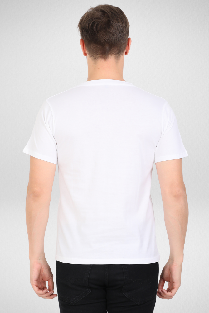 White And Grey Melange V Neck T-Shirts Combo For Men - WowWaves - 4
