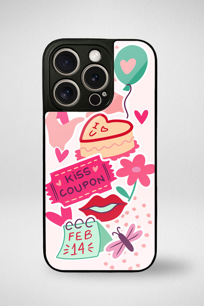 Valentines day holiday Glass Mobile Case - iPhone, Samsung & OnePlus -2