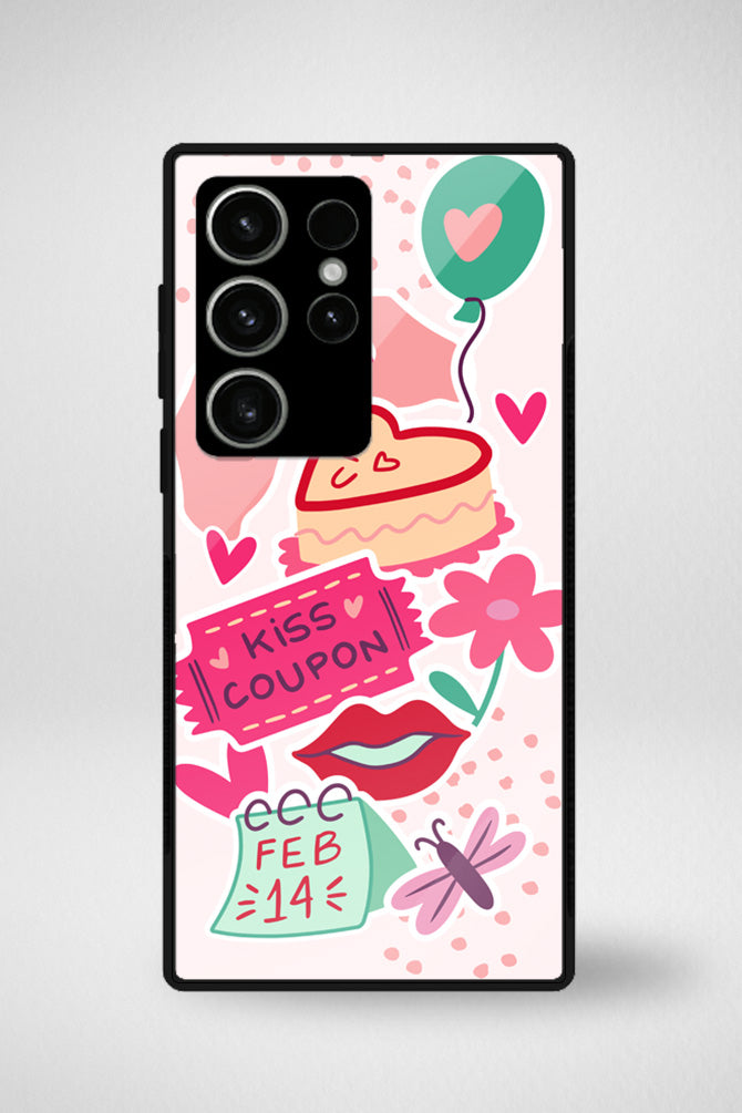 Valentines day holiday Glass Mobile Case - iPhone, Samsung & OnePlus -5