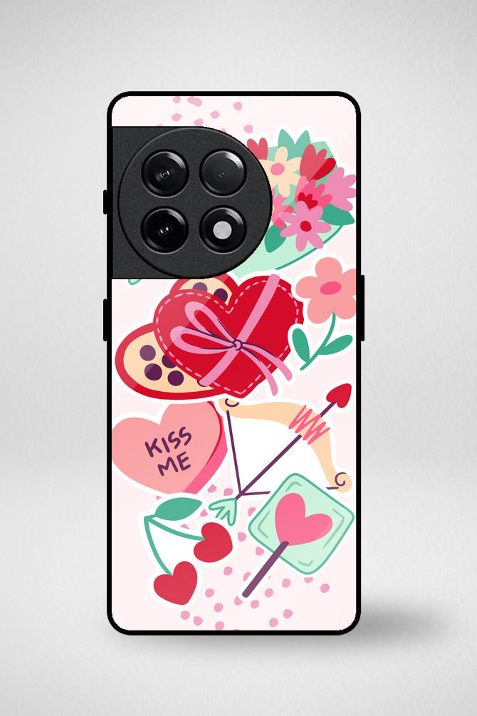 Valentines day holiday Glass Mobile Case - iPhone, Samsung & OnePlus -8