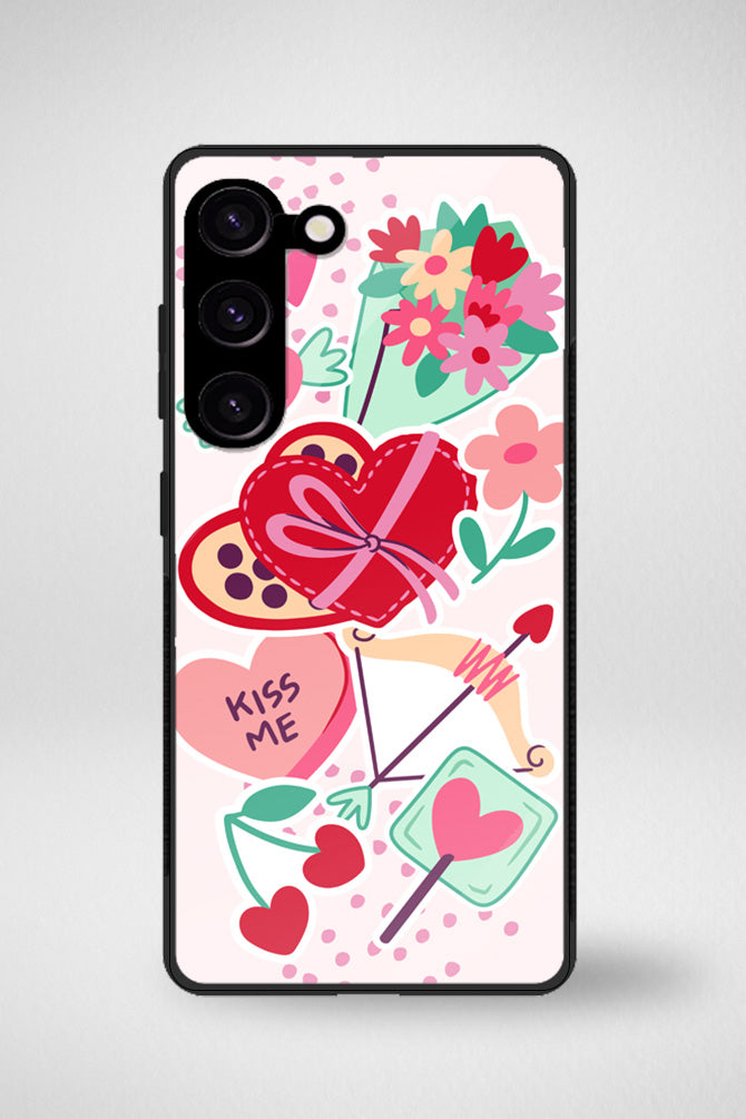 Valentines day holiday Glass Mobile Case - iPhone, Samsung & OnePlus -11