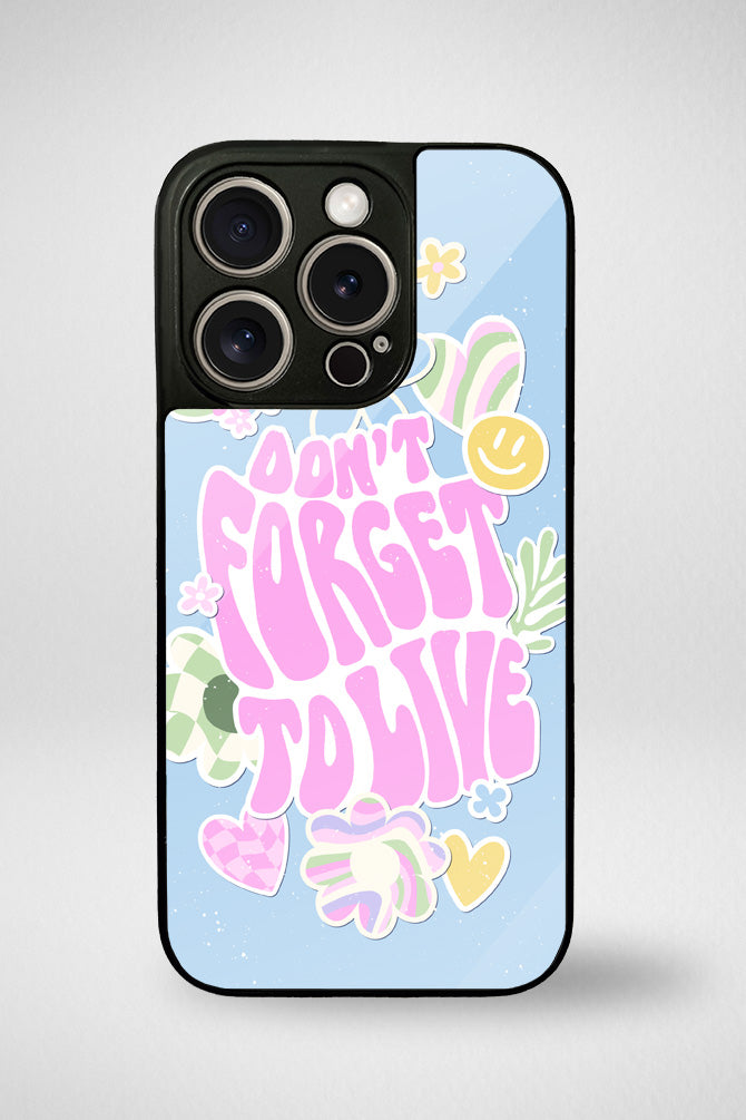 Danish pastel retro quote Glass Mobile Case - iPhone, Samsung & OnePlus -7