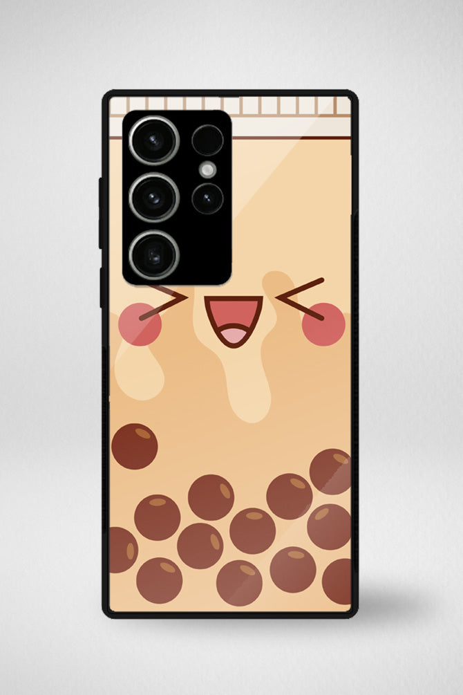 Kawaii emoji faces Glass Mobile Case - iPhone, Samsung & OnePlus -5