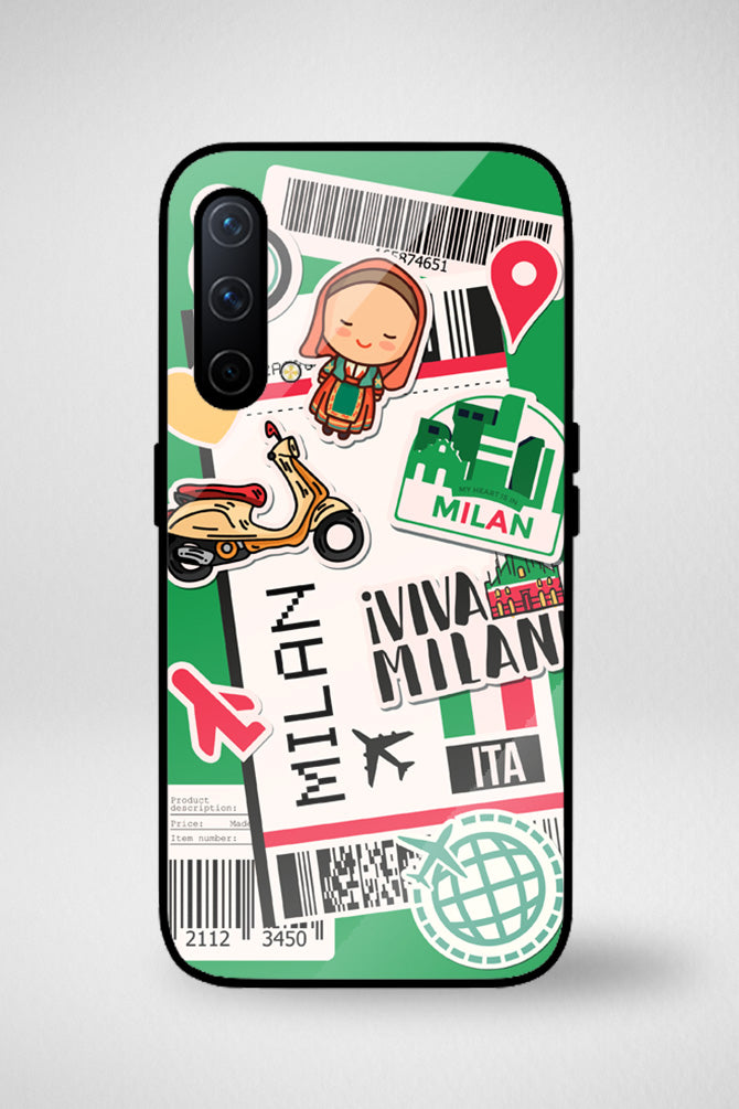 Italian cities boarding pass Glass Mobile Case - iPhone, Samsung & OnePlus -4