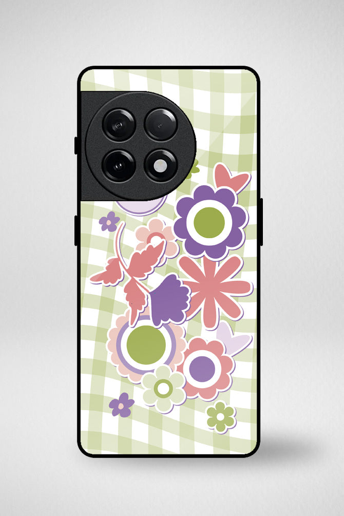 Danish pastel cute stickers Glass Mobile Case - iPhone, Samsung & OnePlus -3