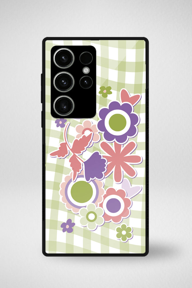 Danish pastel cute stickers Glass Mobile Case - iPhone, Samsung & OnePlus -5