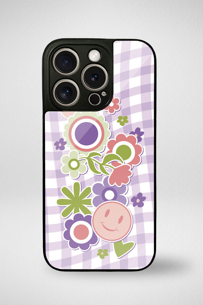 Danish pastel cute stickers Glass Mobile Case - iPhone, Samsung & OnePlus -7