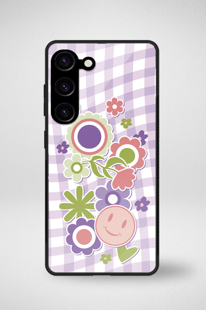 Danish pastel cute stickers Glass Mobile Case - iPhone, Samsung & OnePlus -11