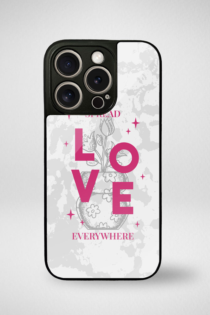 Flower vases and motivational quotes Glass Mobile Case - iPhone, Samsung & OnePlus -2