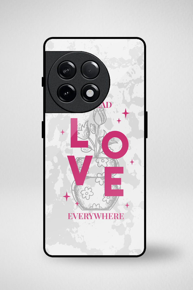 Flower vases and motivational quotes Glass Mobile Case - iPhone, Samsung & OnePlus -3