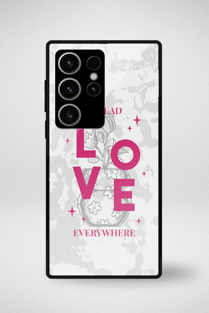 Flower vases and motivational quotes Glass Mobile Case - iPhone, Samsung & OnePlus -5