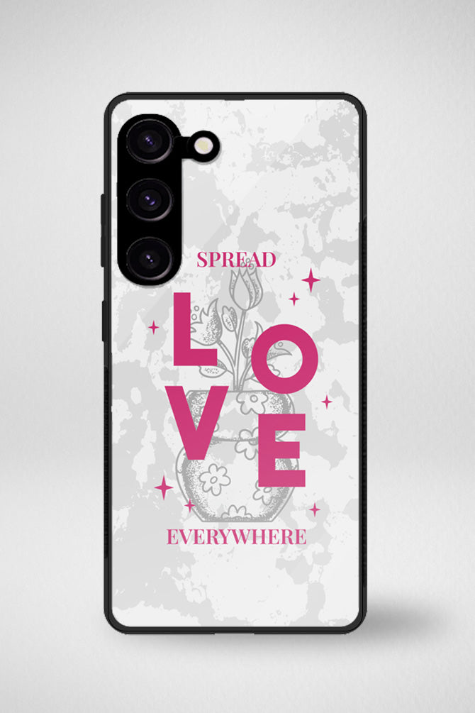 Flower vases and motivational quotes Glass Mobile Case - iPhone, Samsung & OnePlus -6