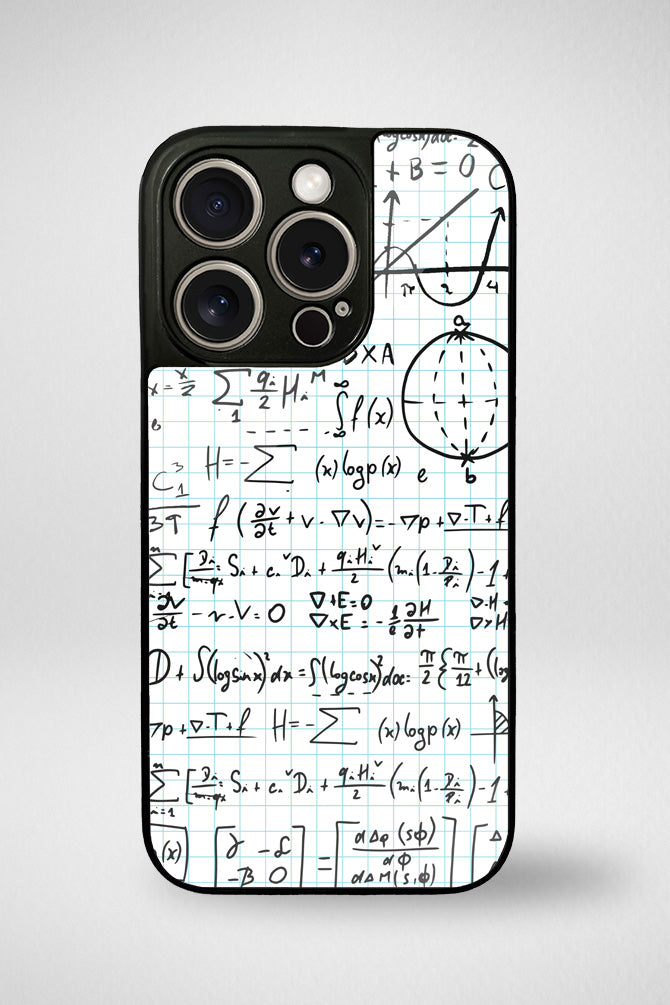 Math formulas Glass Mobile Case - iPhone, Samsung & OnePlus -2