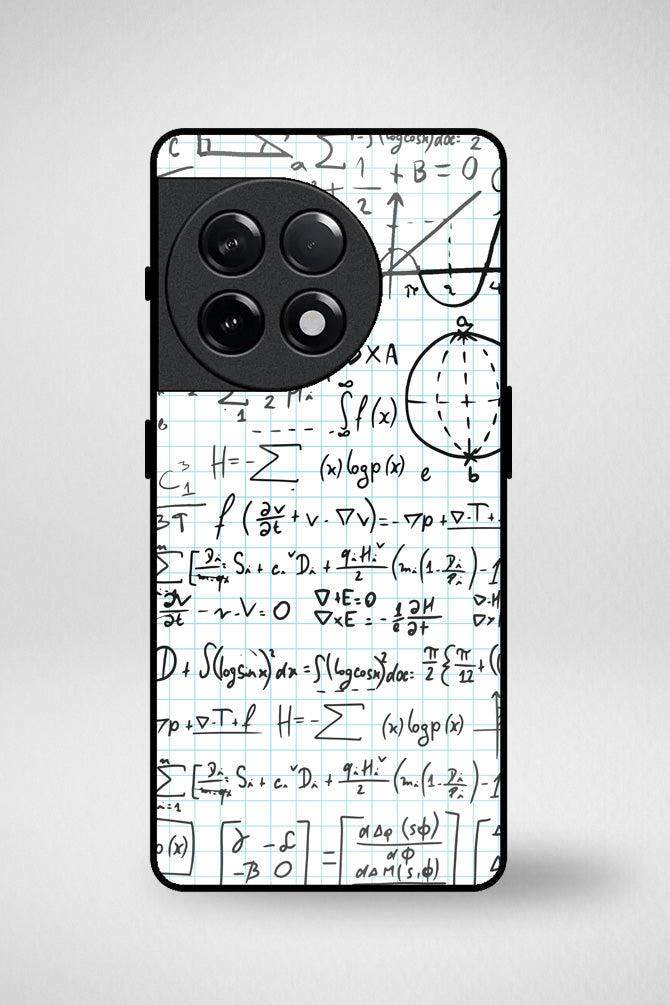 Math formulas Glass Mobile Case - iPhone, Samsung & OnePlus -3