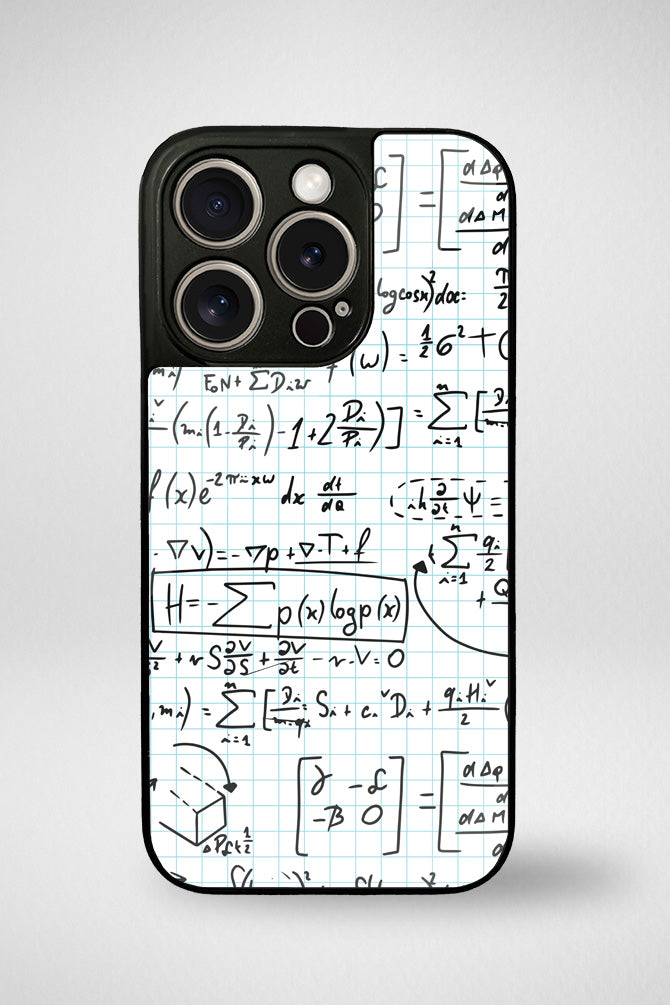 Math formulas Glass Mobile Case - iPhone, Samsung & OnePlus -7