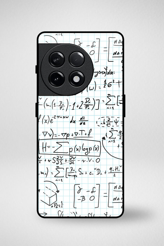 Math formulas Glass Mobile Case - iPhone, Samsung & OnePlus -8