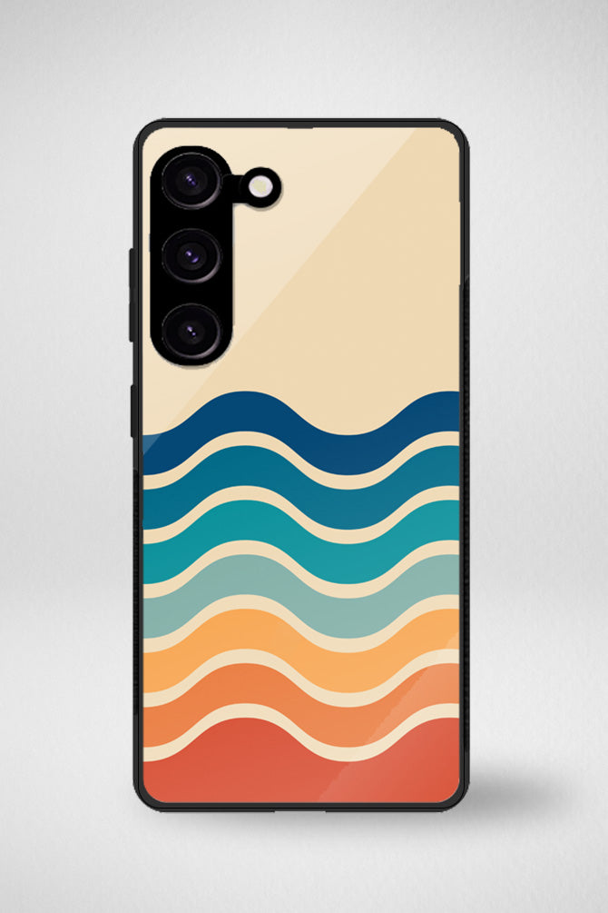 Retro stripes Glass Mobile Case - iPhone, Samsung & OnePlus -6