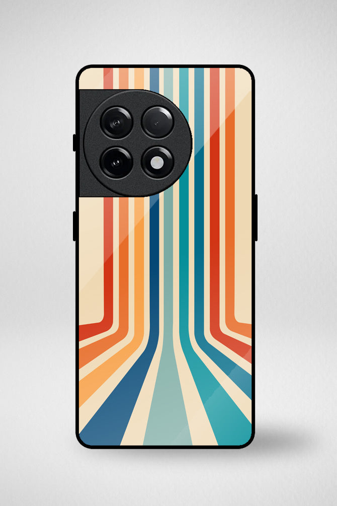 Retro stripes Glass Mobile Case - iPhone, Samsung & OnePlus -8