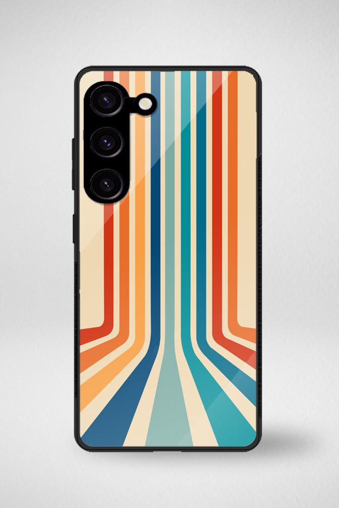 Retro stripes Glass Mobile Case - iPhone, Samsung & OnePlus -11