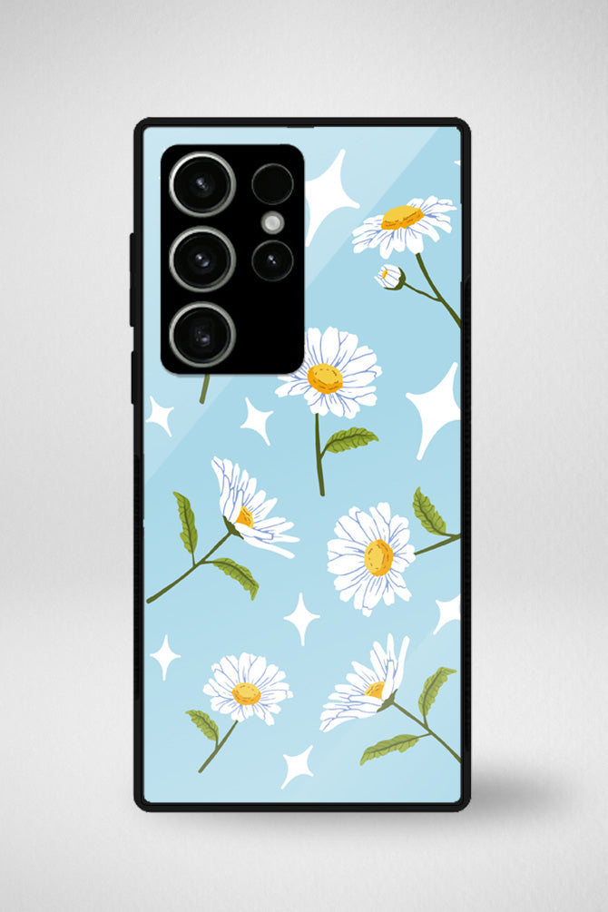 Daisy flower Glass Mobile Case - iPhone, Samsung & OnePlus -4