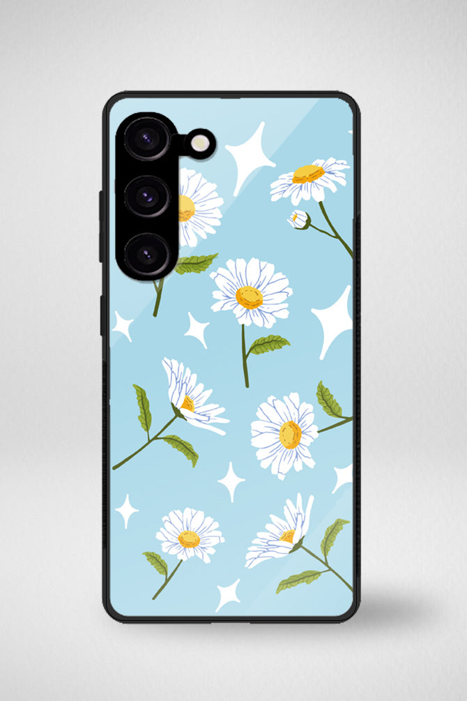 Daisy flower Glass Mobile Case - iPhone, Samsung & OnePlus -5