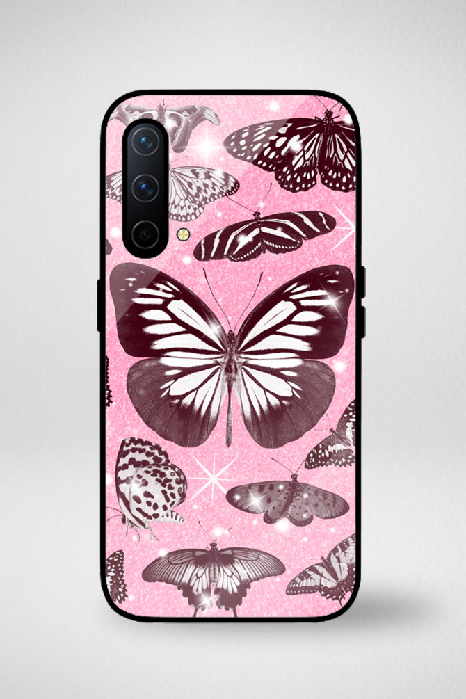Butterflies glitter Glass Mobile Case - iPhone, Samsung & OnePlus -14
