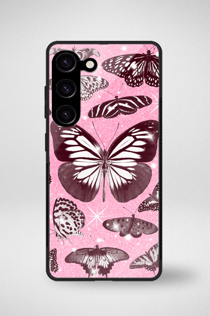 Butterflies glitter Glass Mobile Case - iPhone, Samsung & OnePlus -16