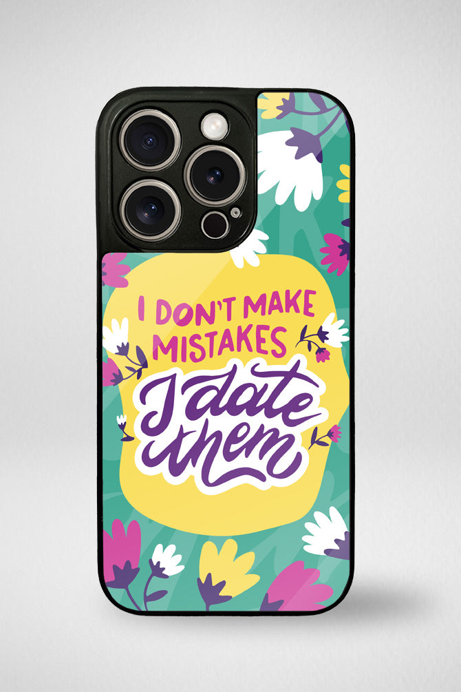 Anti valentines day quotes Glass Mobile Case - iPhone, Samsung & OnePlus -2