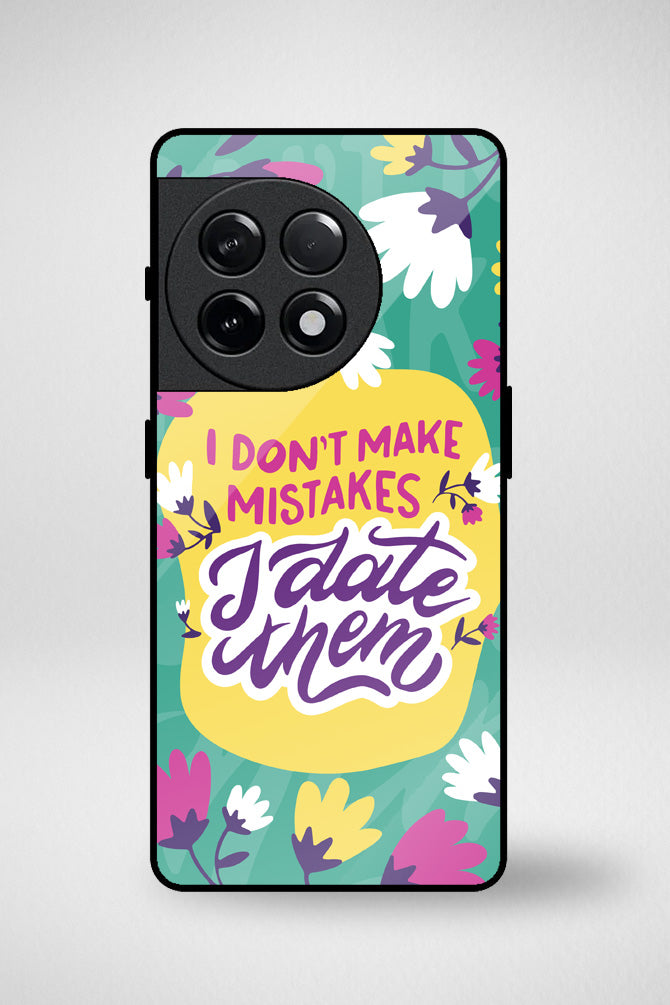 Anti valentines day quotes Glass Mobile Case - iPhone, Samsung & OnePlus -3