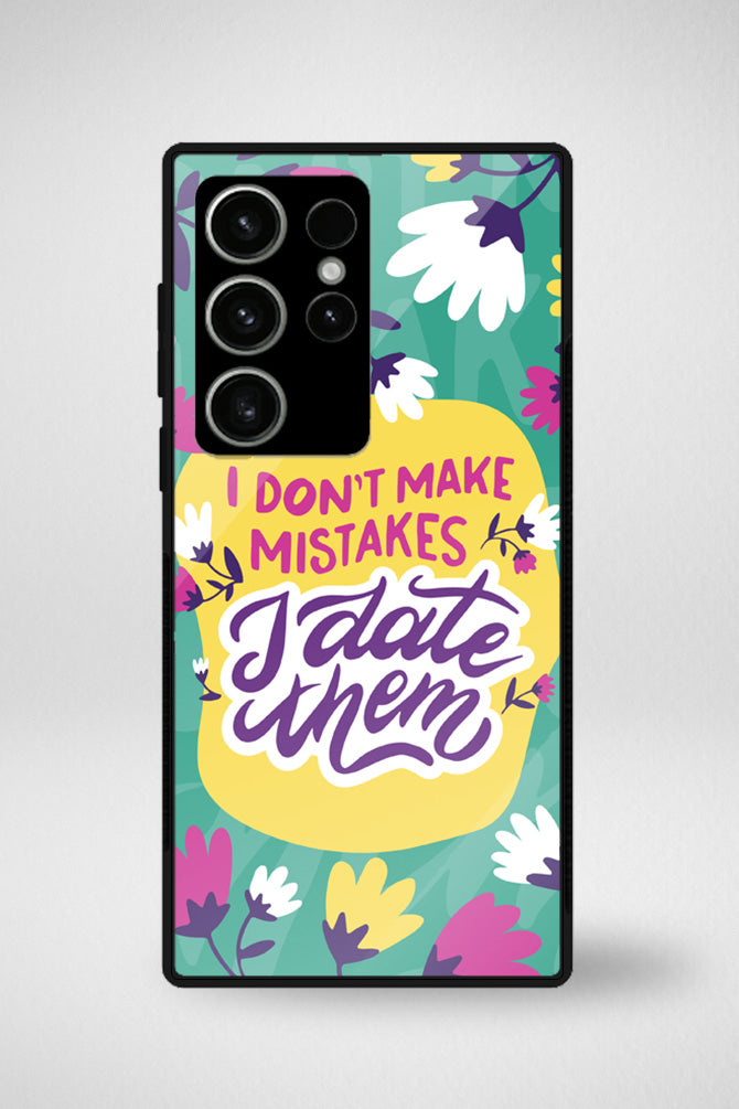 Anti valentines day quotes Glass Mobile Case - iPhone, Samsung & OnePlus -5