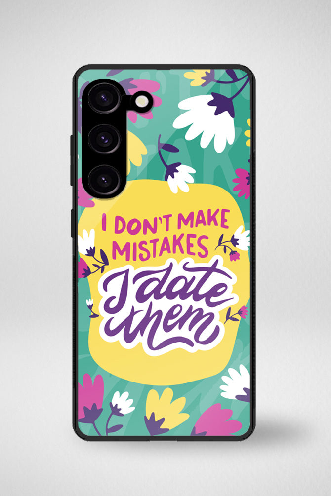 Anti valentines day quotes Glass Mobile Case - iPhone, Samsung & OnePlus -6