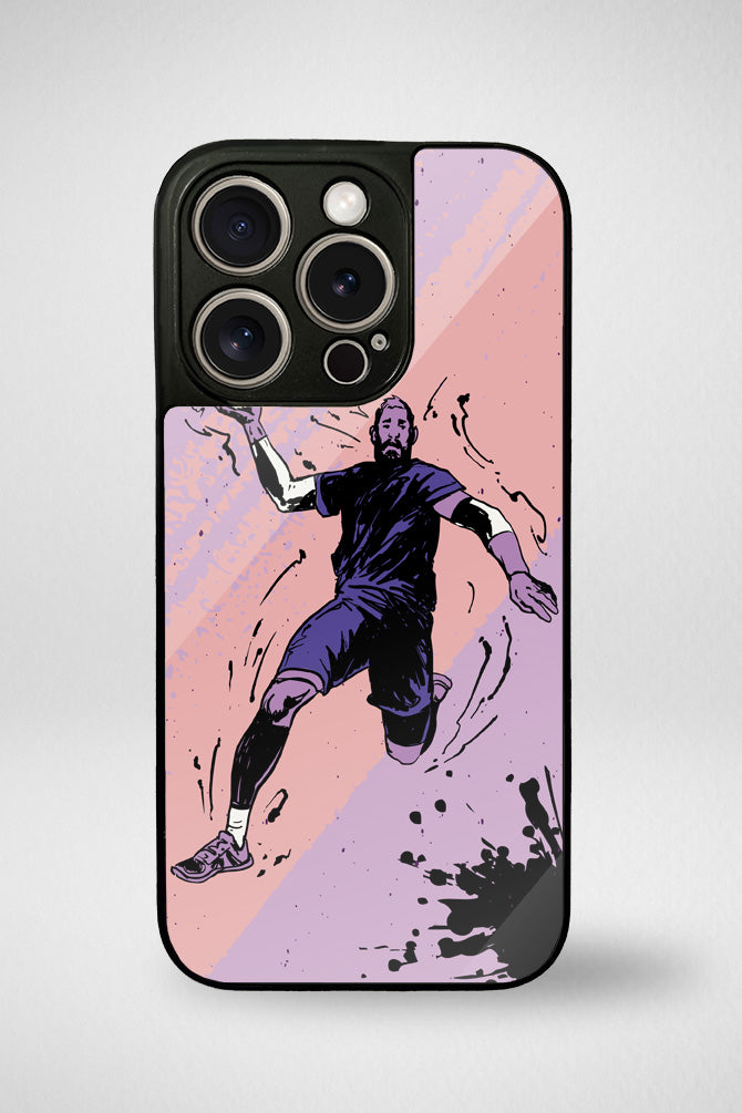 Handball Glass Mobile Case - iPhone, Samsung & OnePlus -7