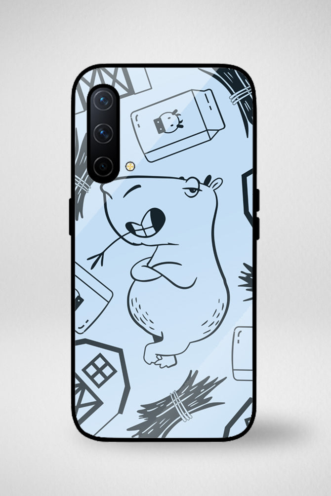 Capybara animals cartoon Glass Mobile Case - iPhone, Samsung & OnePlus -14