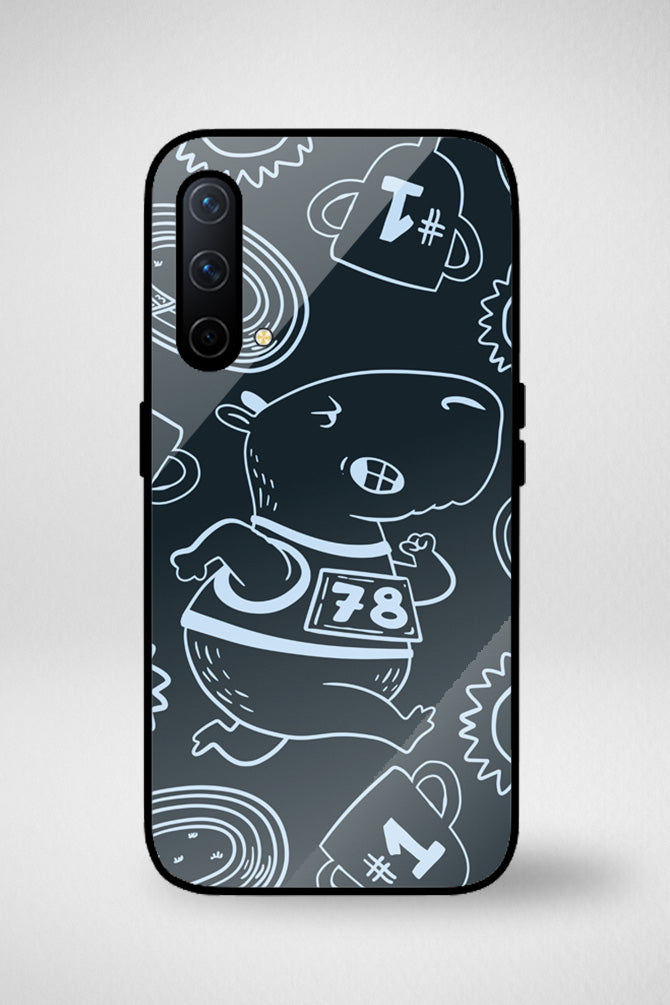 Capybara animals cartoon Glass Mobile Case - iPhone, Samsung & OnePlus -9