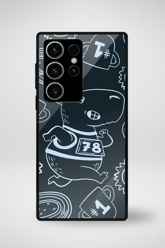 Capybara animals cartoon Glass Mobile Case - iPhone, Samsung & OnePlus -10
