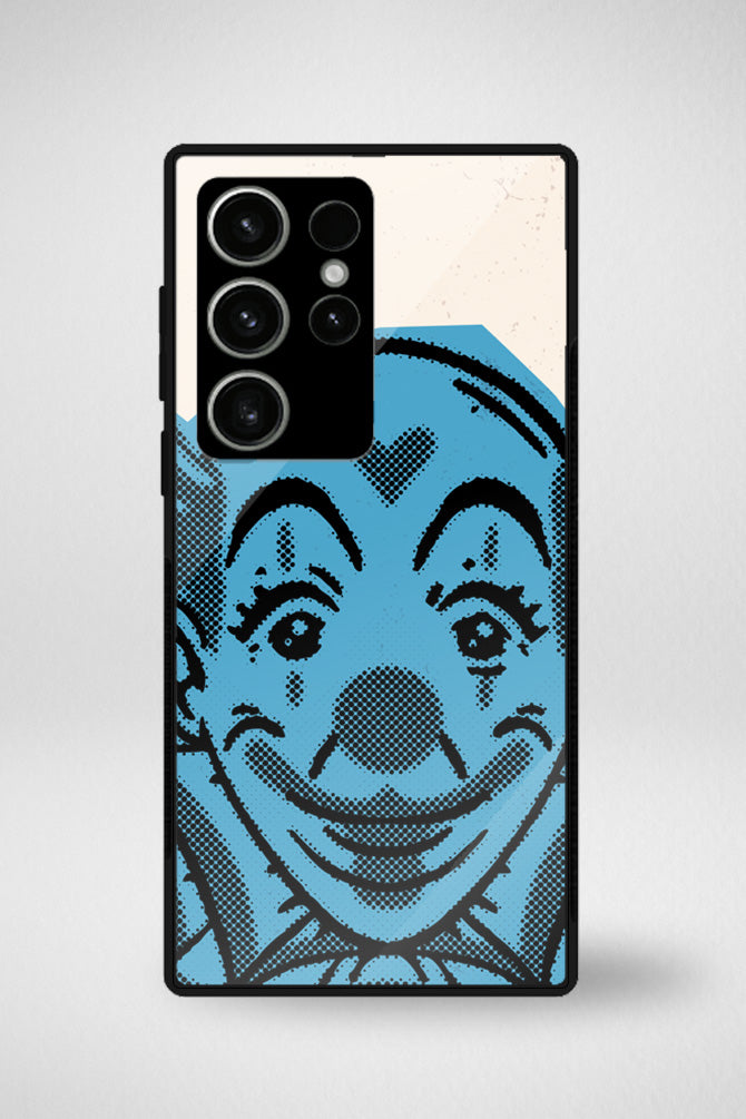 Creepy circus clown cartoon Glass Mobile Case - iPhone, Samsung & OnePlus -10