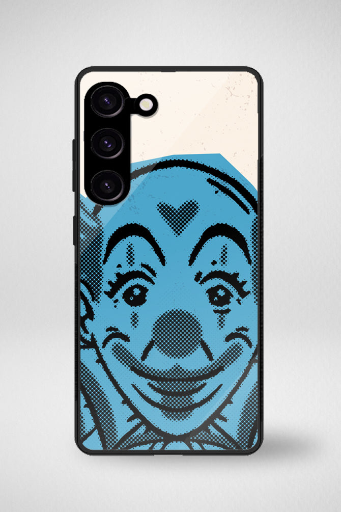 Creepy circus clown cartoon Glass Mobile Case - iPhone, Samsung & OnePlus -11