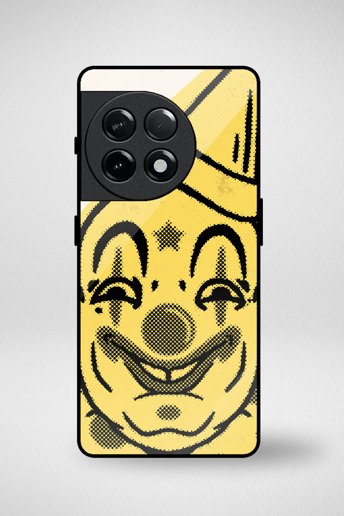 Creepy circus clown cartoon Glass Mobile Case - iPhone, Samsung & OnePlus -13