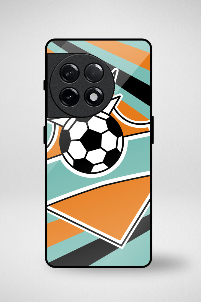 Soccer sport colorful Glass Mobile Case - iPhone, Samsung & OnePlus -3